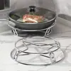 Suporte de Panela Extra Grosso de Aço Inoxidável 304, Suporte de Cozimento a Vapor de Grau Alimentício, Suporte de Armazenamento Universal, Suporte de Cozimento a Vapor Dupla Face para Guardar Panelas