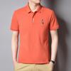 (Apoya una generación de cabello) camiseta de verano de manga corta para hombre bordado talla grande camisa POLO tendencia negocios comercio exterior mayoreo