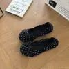 Zapatos de mujer estilo dulce con lunares y lazo, estilo ballet, zapatos poco profundos estilo hada de estilo dulce para niñas, otoño 2026