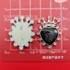 Etiqueta de Letra Número Oso Estilo Luna Chanel Simulada Accesorios de Plástico DIY para Fundas de Teléfono y Zuecos