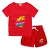 Camiseta de cuello redondo para niños de verano 2023, pantalones cortos, camisa informal coreana, camiseta interior absorbente de sudor para niños