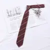 Estilo Academia Corbata Versátil Japonesa Corbata Oscura Corbata Rayada Roja para Niños y Niñas Rojo Escuela Primaria Negocios Estilo Británico