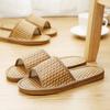 Entrega Direta da Fábrica de Chinelos Domésticos de Palha e Rattan para Casal, Chinelos de Palha Trançada para Homens e Mulheres, Chinelos Frescos de Bambu e Rattan para Verão para Uso Interno e Externo