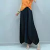 Falda media estilo Miyake para mujer, verano, textura de sarga, irregular, suelta, adelgazante, dobladillo grande, falda tipo capullo, falda línea A