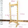 Estante de Espadas Multicapa Soporte para Espadas Estante de Espadas de Pie Estante para Armas Estante para Flautas Estante para Xiao Estante para Espadas Samurai Estante para Flores de Humo Estante para Lámparas