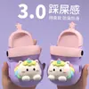 Sandalias de Punta Cerrada Crocs para Niños Niñas Verano Dibujos Animados Antideslizantes Suela Suave para Exteriores Zapatos de Playa para Bebés