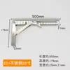 Soporte Triangular Plegable de Acero Inoxidable Montado en Pared Estante de Almacenamiento Telescópico Soporte para Estante de Mesa Divisoria