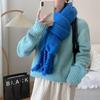 Chal Grande Suave de Color Sólido Estilo Coreano Mismo Estilo que Zhao Liying Bufanda Grande de Felpa para Mujer, Bufanda de Moda, Cálida, Suave y Gruesa