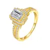 Anillo de caja de ensueño de plata S925 con moissanita cerrada, precio transfronterizo, la mejor venta, nueva fuente, fábrica al por mayor