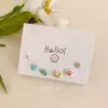 Venta Caliente Transfronteriza Set de Aretes de Una Semana Estilo Coreano Aleación Coreana Animal Corazón Moda Simple Pendientes para Mujer Múltiples Pares