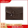 Porta-moedas Genuíno de Couro de Fábrica, Acessórios para Caderno Enrolados com Corda de Couro Bovino, Carregador Portátil, Carregador, Fones de Ouvido, Bolsa de Armazenamento para Maquiagem