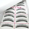 Pestañas postizas de tallo negro de Taiwán, maquillaje natural nude corto cruzado, 10 pares, pestañas postizas asequibles 033 al por mayor