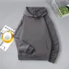 Ropa de Trabajo Otoño e Invierno Sudaderas de Algodón Puro Logo Impreso Personalizado Uniformes para Eventos de Empresa Uniformes de Empleado Chaquetas Bordadas de Color Sólido
