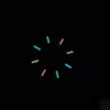 Tubos Luminosos de Alto Brillo Reemplazan Tubos de Tritio, Tubos sin Vidrio, Cuchillo de Bolsillo Gyro para la Punta del Dedo, Material de Resina EDC 1.5x6m