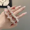 Exquisita y Dulce Goma para el Cabello de Cristal, Duradera y Suave con el Cabello, Cuerda Versátil para el Cabello, Diseño de Nicho, Accesorio para el Cabello de Alta Gama