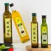 Garrafa de Vidro Marrom para Azeite 750ml Transparente Garrafa para Óleo de Colza Óleo de Camélia Selada Embalagem de Garrafa para Óleo de Noz Óleo de Gergelim