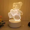 Fábrica de Origen Luz de Noche 3D Regalo Creativo Dormitorio Mesita de Noche Lámpara de Mesa Pequeña Lámpara de Ambiente Regalo para Eventos Festivos de Empresa