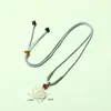 Collar Colgante de Ágata Blanco Natural Estilo Chino Tradicional, Accesorio Hanfu Qipao Estilo Antiguo de Jadeíta, Collar Estilo Chino Nuevo, Venta Directa del Fabricante