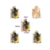 Accesorios para Joyería de Aleación con Goteo de Aceite DIY Colgantes de Mariposa Oscura Murciélago Pendientes Pendientes Pulsera Colgante W508