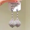Pendientes de Botón Florales Brillantes en Contraste Rosa y Azul para Mujer, Diseño de Nicho, Sensación Exagerada y de Alta Gama, Artesanía Exquisita, Pendientes Impresionantes y Elegantes