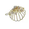 Acessórios de Cabelo com Tema Oceânico com Pérolas, Metal e Strass, Presilhas Laterais para Franja, Presilhas Tipo Bico de Pato Estrela do Mar Estilo Coreano, Itens de Venda Quente Transfronteiriços