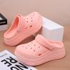 Zapatos de Cueva de Verano para Mujer Antideslizantes Playa Exterior Suela Gruesa Baotou Sensación Dung Moda Joker Salida de Fábrica