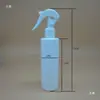 Botellas de plástico blanco de hombro plano de 200ML en stock del fabricante, botellas dispensadoras, botellas de rata, botellas de plástico PE
