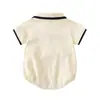 Macacão de Urso para Bebê de Luxo Leve de Verão Macacão Triângulo de Bebê Macacão de Manga Curta Colado Roupas para Recém-Nascidos