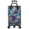 Carrito de compras de gran capacidad con ruedas giratorias silenciosas plegables, impermeable y resistente al desgaste, carrito de compras portátil para supermercado, personalizable
