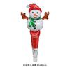 Balão de filme de alumínio portátil de Natal Cartoon Cute Elk Boneco de neve Muleta Balão Layout da loja de Natal