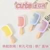 Peine de Alta Apariencia y Lindo Helado Antiestático Peine de Dientes Pequeños Medianos Engrosado Duradero Portátil de Plástico