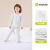 El conjunto de ropa interior infantil de Dudu es cómodo para el otoño, el conjunto para niñas es cálido para el otoño, la ropa térmica para niños está engrosada, ropa infantil