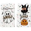 Venda Quente na Amazon Toalha de Cozinha Fantasma Esqueleto Halloween Toalha de Prato Estilo Fazenda Sazonal Toalha de Prato de Cozinha