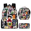 Mochila Nueva de Anime de Dibujos Animados de Dragon Ball de Amazon para Estudiantes de Primaria y Secundaria, Bolsa Escolar, Bandolera, Estuche para Lápices, Set de Tres Piezas