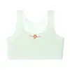 Roupa Íntima Feminina para Fase de Desenvolvimento, Sutiã com Bojo Fixo Estágio Um, Sutiã Fino Estilo Regata para Meninas, Top Tubo Sem Costura Anti-Impacto para Estudantes