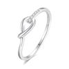 Anillo de herradura apilado de plata esterlina S925 para mujer, diseño de nicho ligero y de alta gama, TEMU, nuevo y popular.