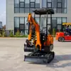 Mini escavadeira de 10 toneladas Uso doméstico Plantio de vinhedo Balanço da lança para o lado substitui o trabalho manual em espaços estreitos Mini escavadeira