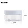 Punto del Fabricante 68 Dientes Botella Transparente de Boca Ancha de 100 ml Plástico Pet Mascarilla Mascarilla para Ojos Embalaje Adhesivo Botella de Fertilizante para Flores
