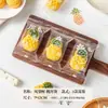 Caja de embalaje para pastel de piña, bolsa de embalaje, bolsa sellada a máquina para pastel de piña de Año Nuevo, caja de regalo portátil, caja vacía, embalaje de base y bandeja