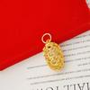 Latão banhado a ouro oco pingente pine pingente galvanizado imitação de ouro fabricantes de joias de ouro direto senhoras joias pendente atacado