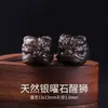 Accesorios de Cuentas con Cabeza de León de Jade Natural Pulsera DIY con Cuentas, Pulsera Bodhi de Estrella y Luna Cuentas Espaciadoras