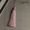 Colgante de Borla Accesorio DIY para Decoración de Coche, Borla Envuelto en Hilo Dorado Estilo Chino, Colgante para Bolsos, Colgante para Abanico