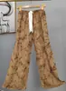 Pantalones de pijama de algodón para mujer, verano, finos, estampados, casuales, de pierna ancha, pueden usar mujeres embarazadas, comercio exterior, pantalones de talla grande