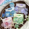 Paquete de Pegatinas Momo Transfronterizo, Serie de Flores al Óleo, Tema de Pintura al Óleo con Pan de Oro, Pegatinas Decorativas Hechas a Mano para Manualidades DIY, 15 Hojas, 6 Diseños