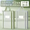 Bolsa de Almacenamiento de Malla Transparente, Bolso Bandolera para Libros, Bolsa de Malla Estéreo en Forma de L, Bolsa para Materias con Ranura para Tarjetas, Bolsa de Almacenamiento para Estudiantes de Primaria