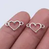 15x 9mm 0.25g liga multicolor acessórios de joalheria retrô DIY conector de coração de amor coração oco