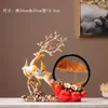 Decoração de Mesa com Pintura de Areia Movediça de Veado 2025 para Sala de Estar, Hall de Entrada, Rack de TV, Barzinho, Presente de Inauguração, Ornamento Criativo para Móveis