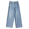 Jeans Versátiles de Tencel de Cintura Alta a la Moda para Mujer, Nuevo Estilo Verano 2026, Pantalones Simples Casuales Cómodos de Corte Recto Ajustados