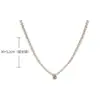 Collar de plata con cuentas redondas de perlas de imitación, estilo nicho de lujo francés, elegante cadena de clavícula de celebridades cibernéticas para mujeres.