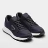 En Stock 2025 Moda Triángulo Micro-Logo Suela Gruesa Aumentador de Altura Zapatos de Papá Punta Redonda Con Cordones Versátiles Zapatillas Casuales